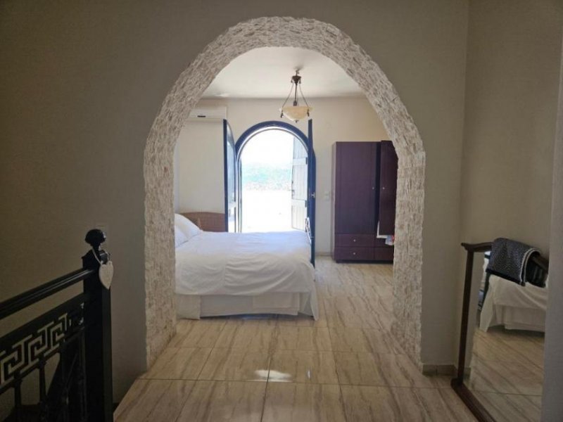 Kalo Chorio bei Chersonisos Kreta, Kalo Chorio: Traditionelles Steinhaus mit Dachterrasse und Meerblick zu verkaufen Haus kaufen